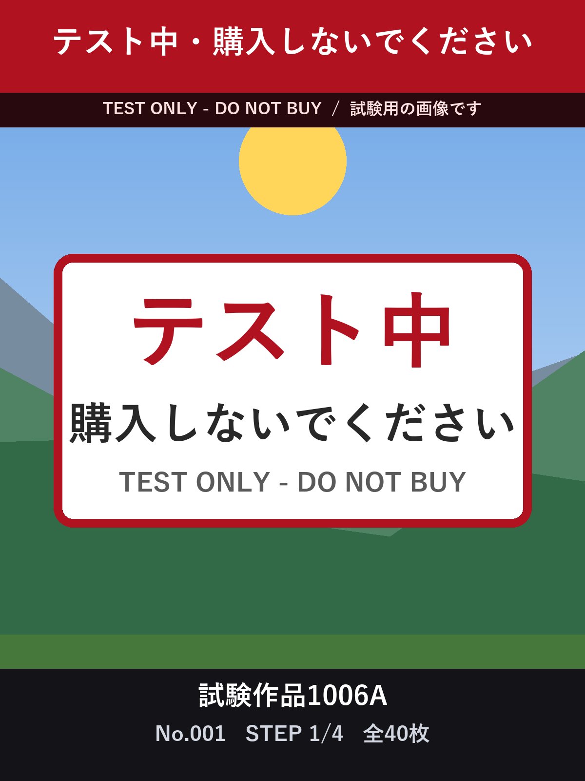 試験作品1006A テスト中・購入しないでください 合計40枚