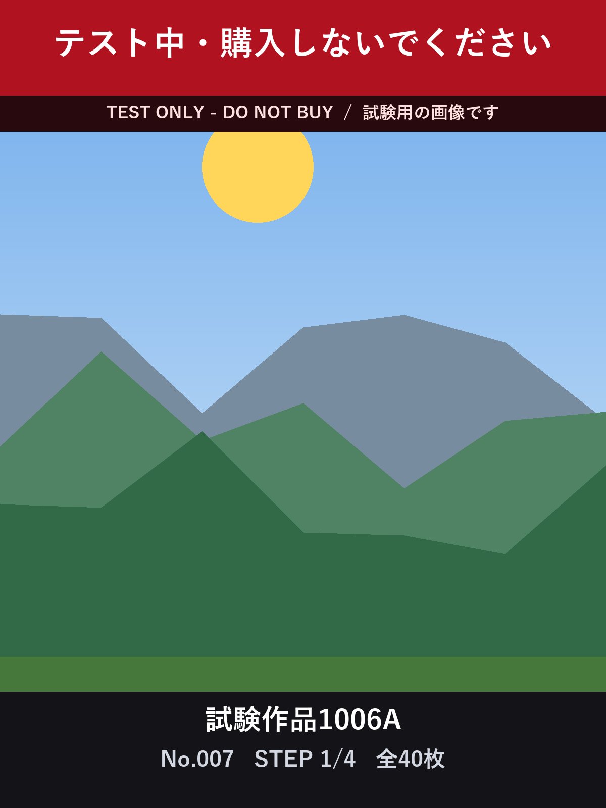 試験作品1006A テスト中・購入しないでください 合計40枚 サンプル 2