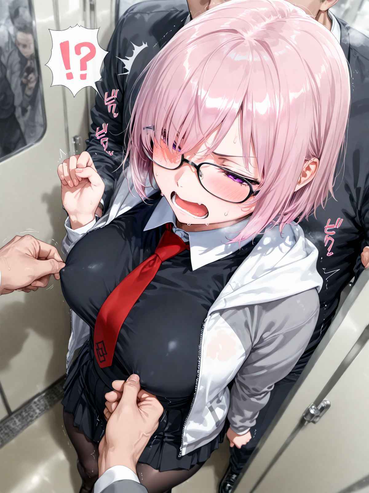 マシュ・キリエライト制服 痴漢えっち 合計160枚 サンプル 4